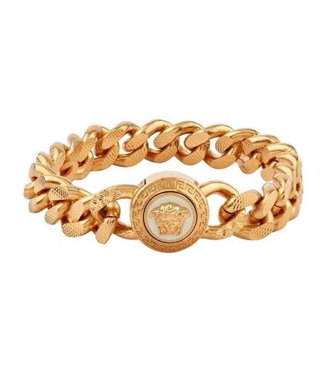 mens gold versace bracelet